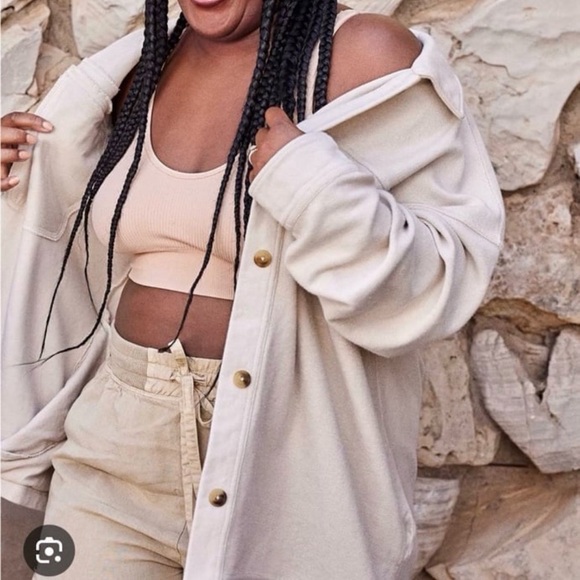 Aerie Luxe Trucker Shacket - Picture 1 of 4